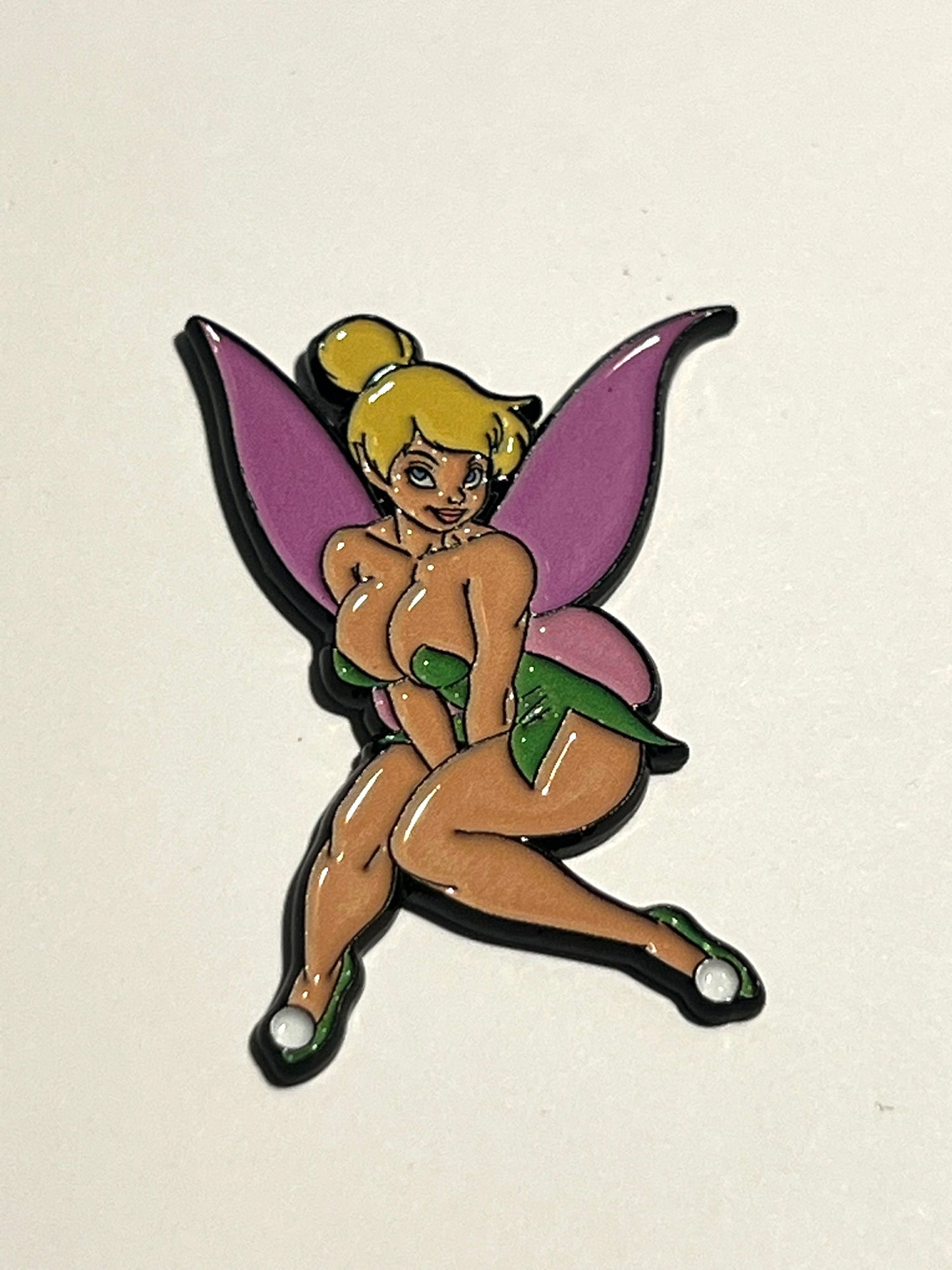 Buxom Pink Wink Pixie Tink Fairy Pin