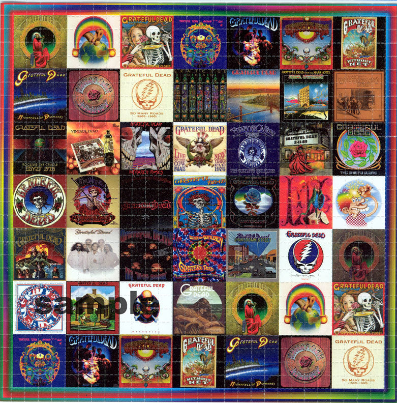 Grateful  Albums LSD blotter art print