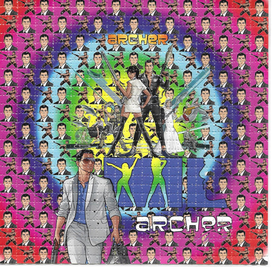 Tripping Arch Agent LSD blotter art print