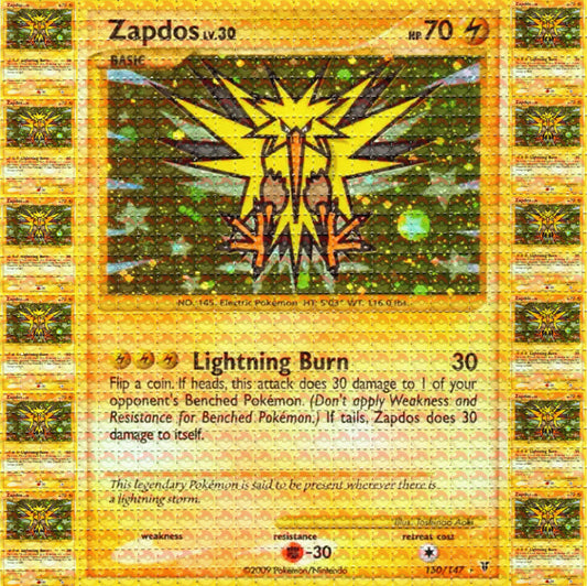 Zap-dose Tabs Pocket Monsters Pokemon LSD blotter art print