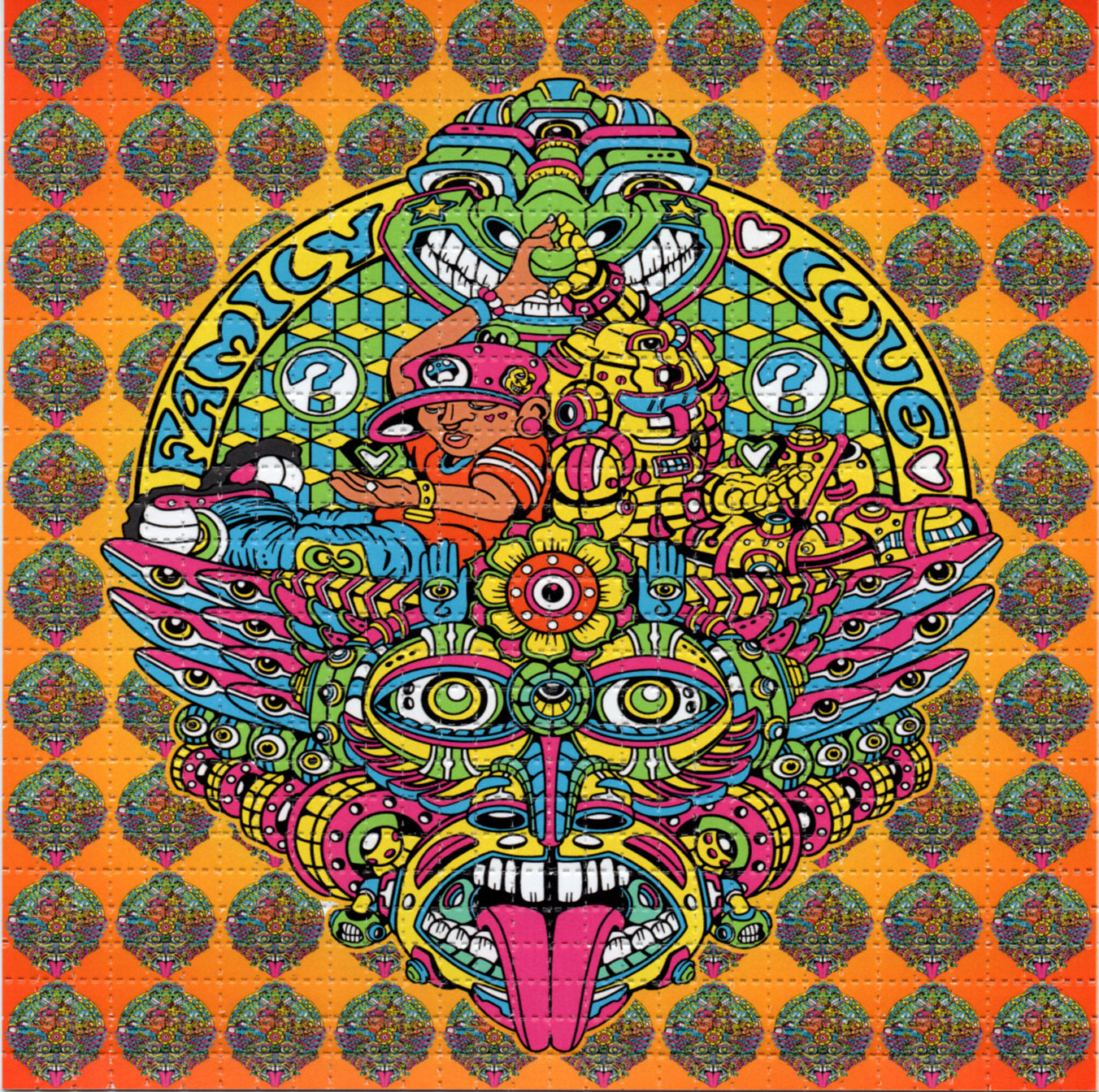 Family Love by Nathan Huffman Limited Edition LSD blotter art print