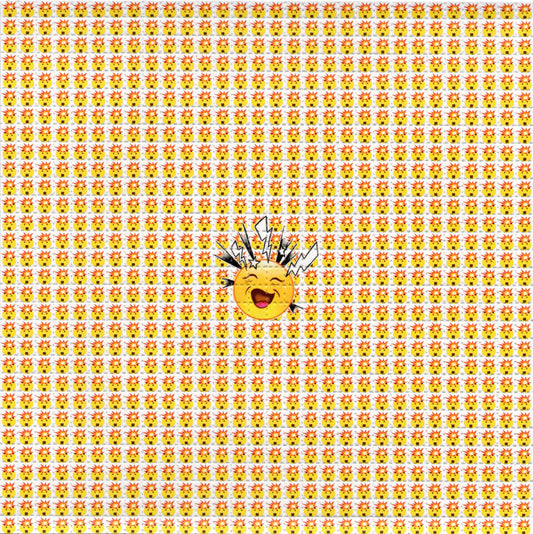Mind Blown Emojis LSD blotter art print