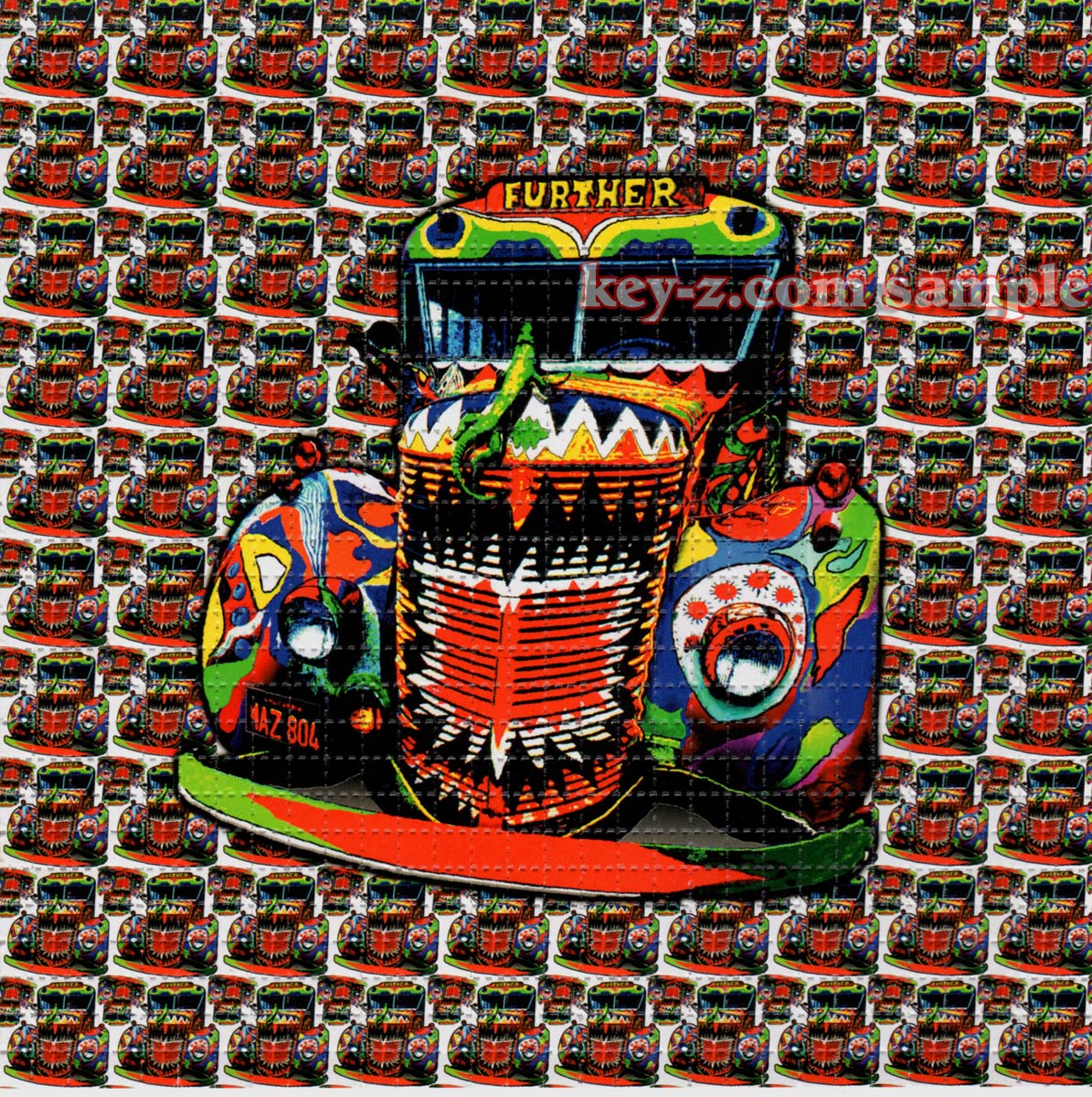 Big / Little Prankster Furthur Bus LSD blotter art print