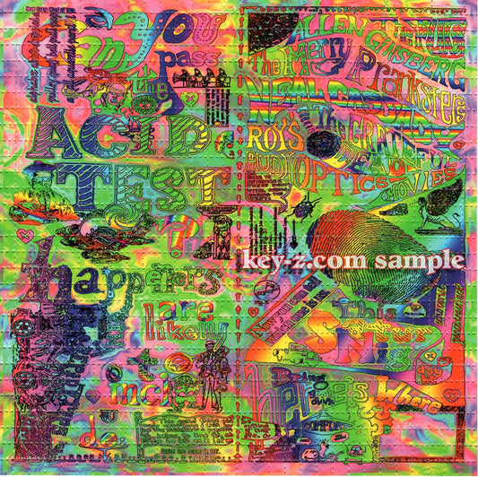 Original Acid Test Color Poster LSD blotter art print