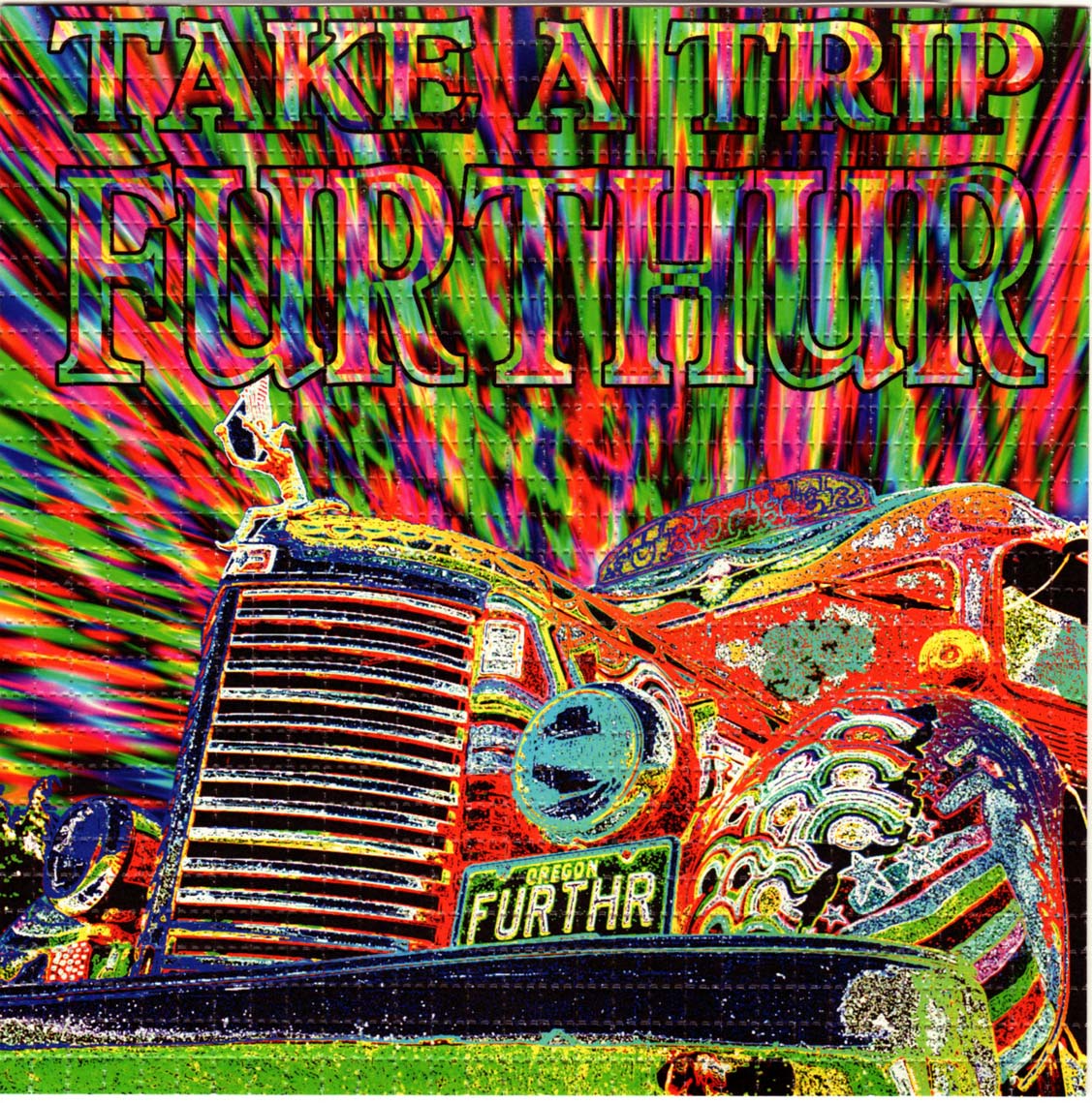 Take A Trip Furthur LSD blotter art print