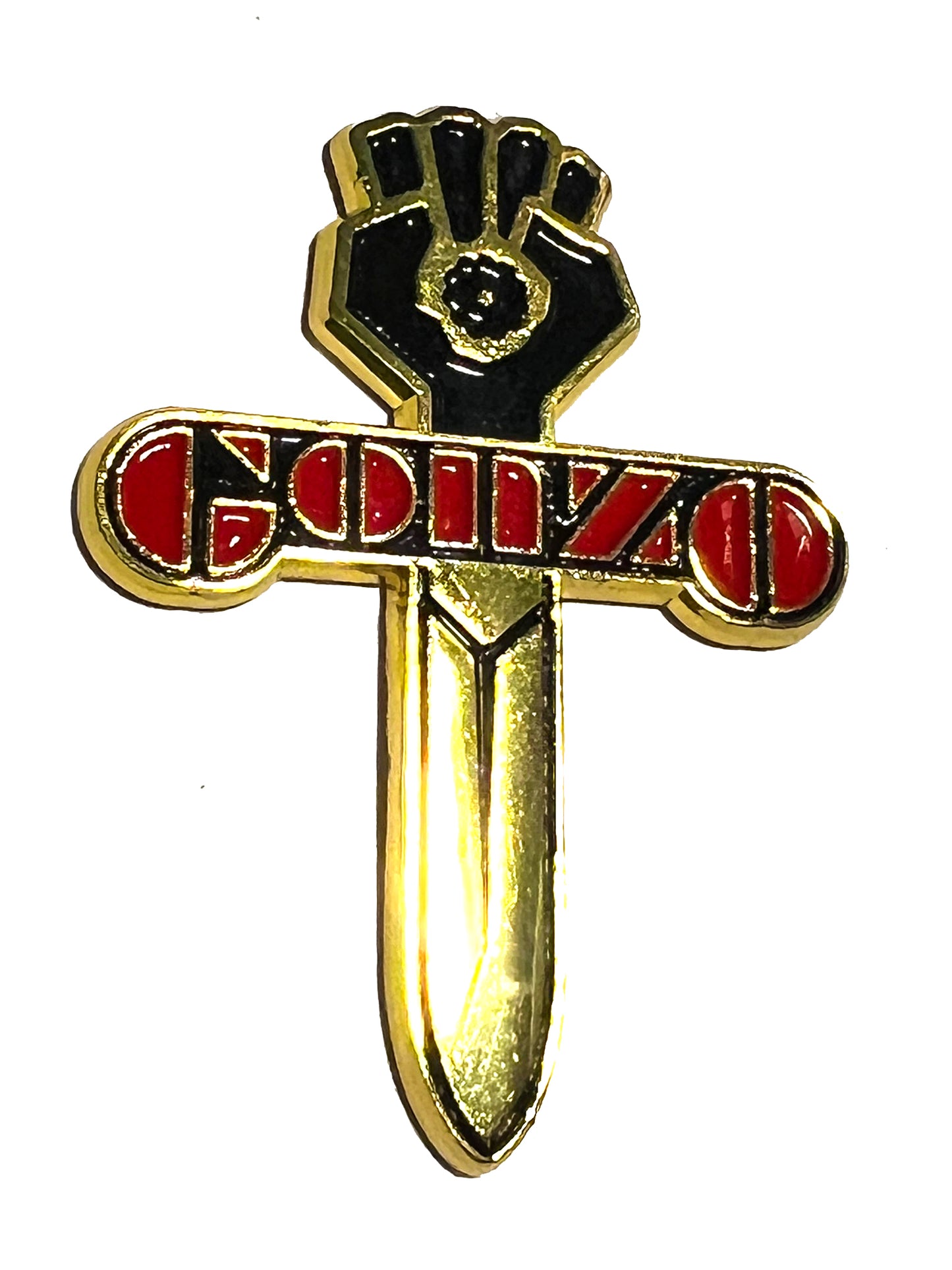 Gonzo Fist Knife Hunter S Thompson Pin