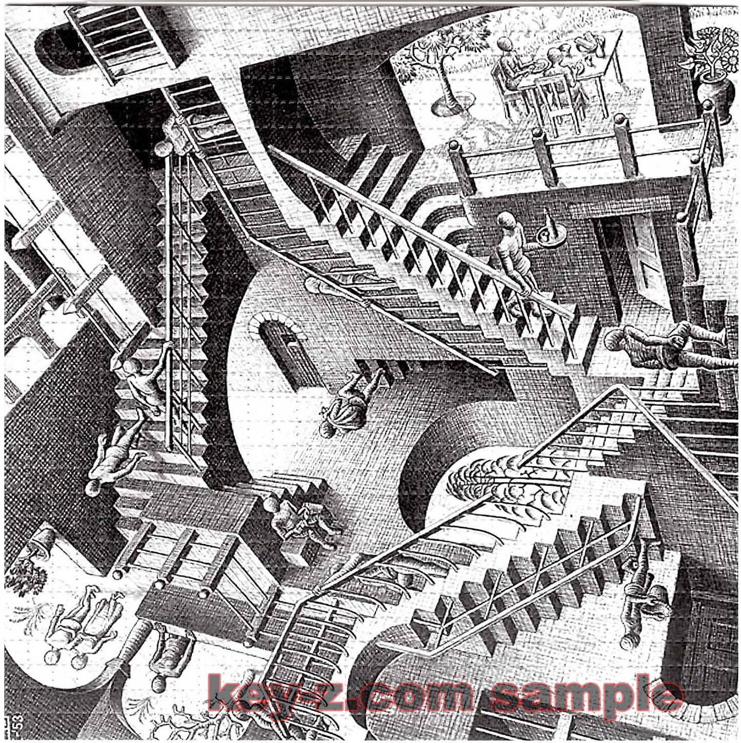 Stairs LSD blotter art print