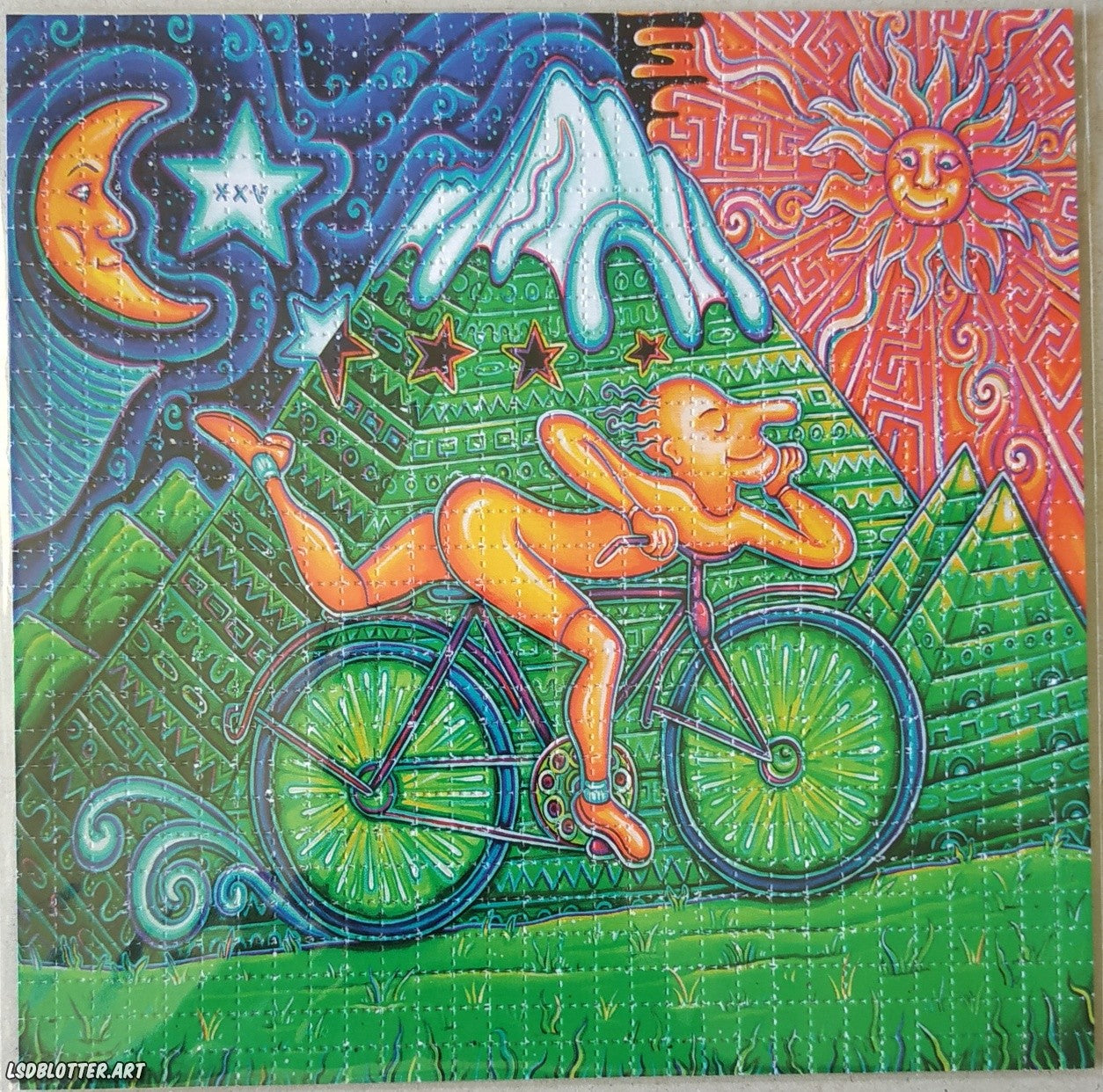 Bicycle Day by John Speaker Limited Edition LSD blotter art print