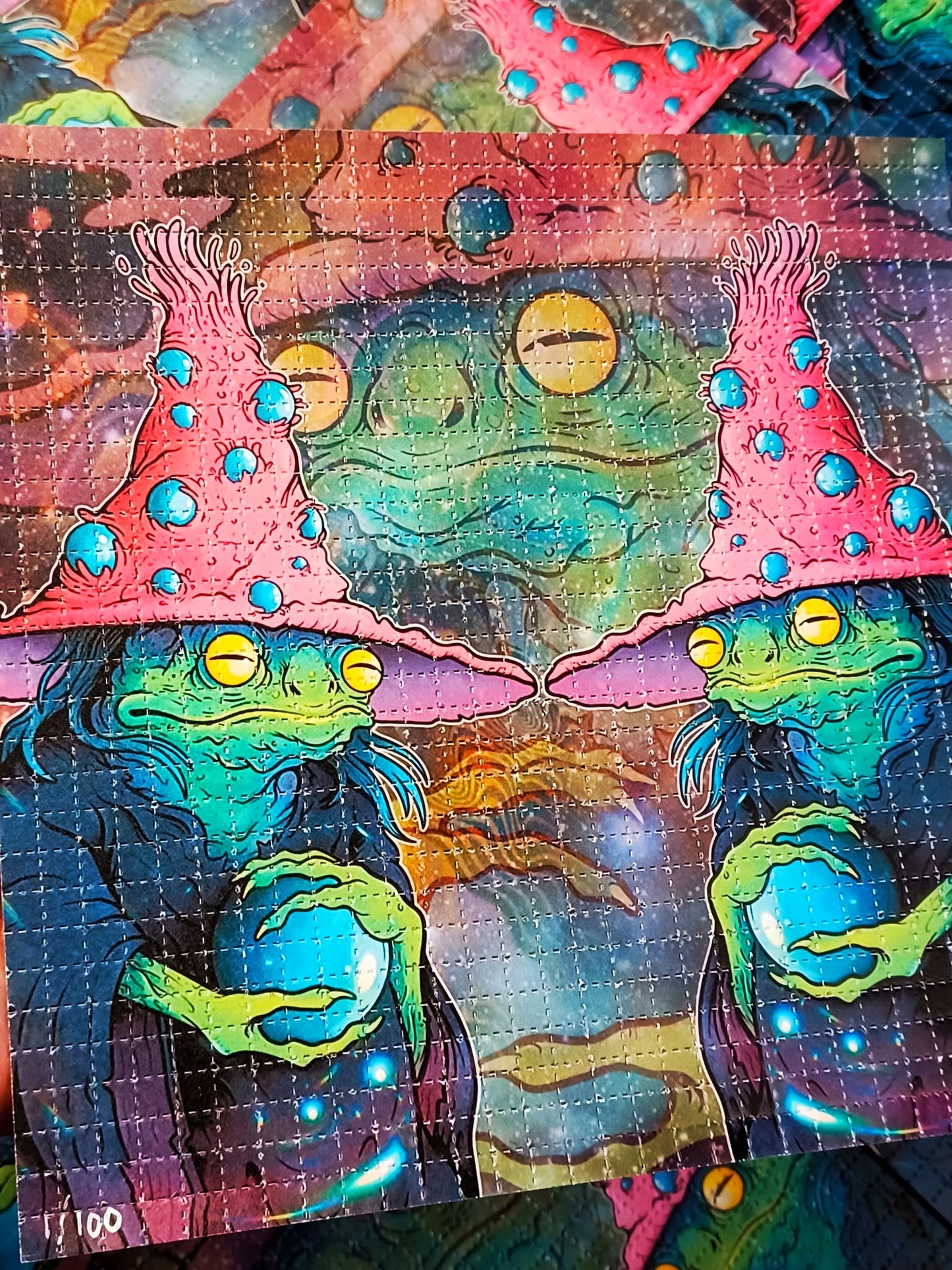 Mibber'vyn by Kodama Psyokami (Arcane Cluster) SIGNED Limited Edition LSD blotter art print