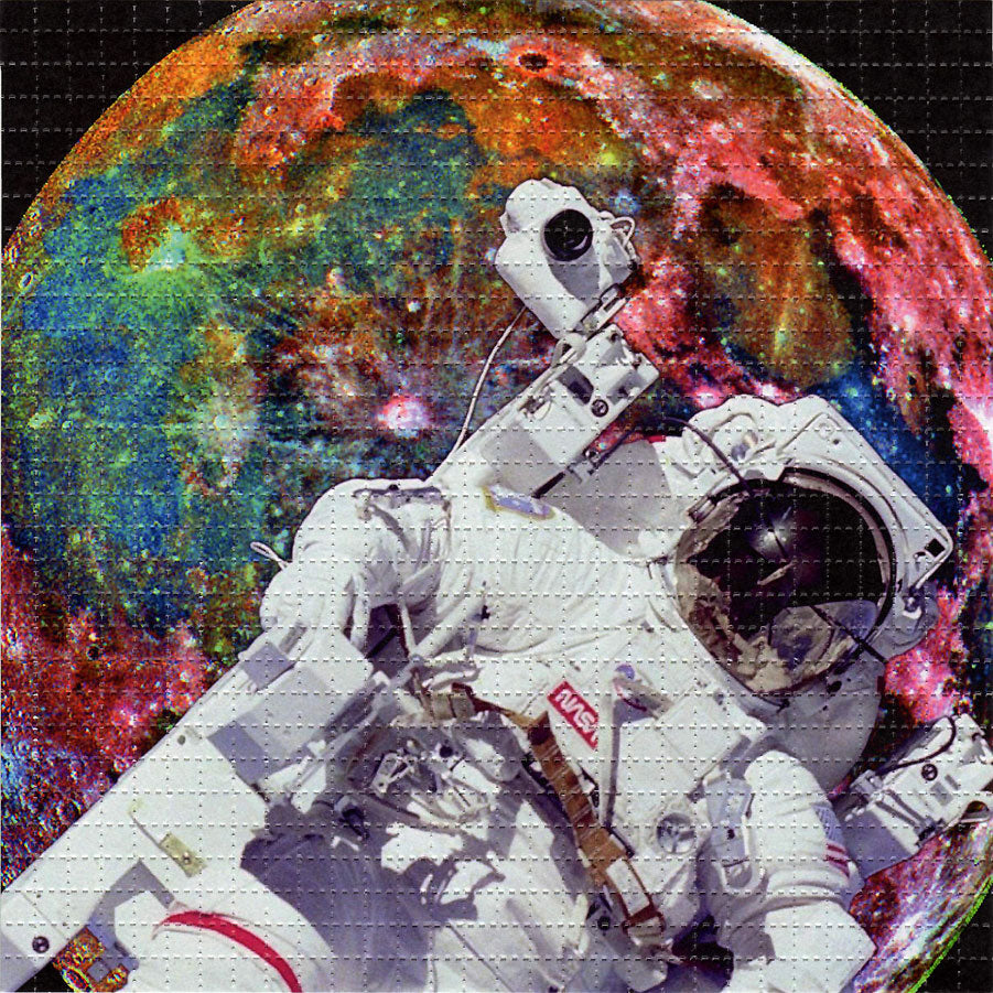 Astronaut LSD blotter art print