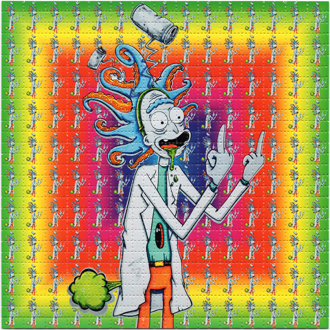 Trashy Rick by Brian Miller Limited Edition LSD blotter art print