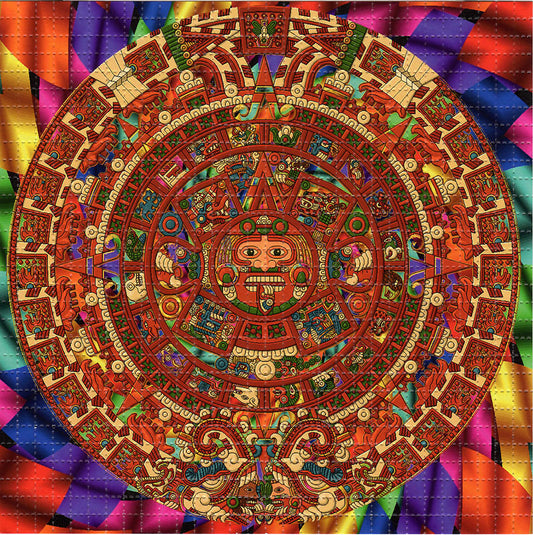 Mayan Calendar LSD blotter art print