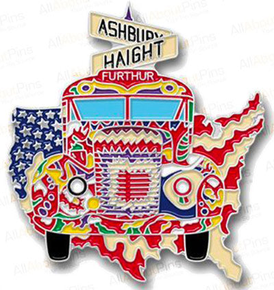 HAIGHT ASHBURY FURTHUR BUS PIN