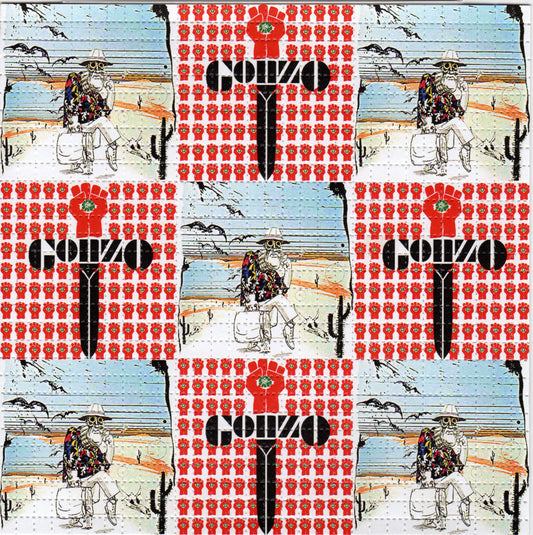 Gonzo Hunter Thompson X9 LSD blotter art print