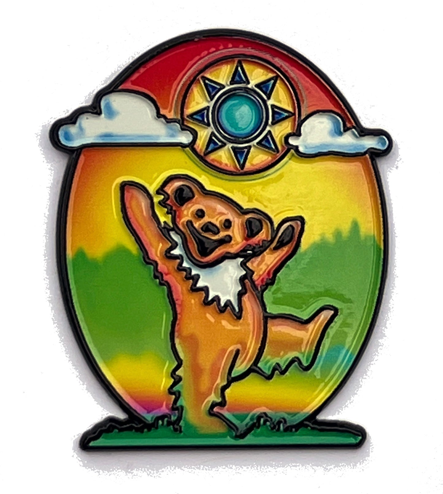 Dead Bear Dancing in the Sun Pin