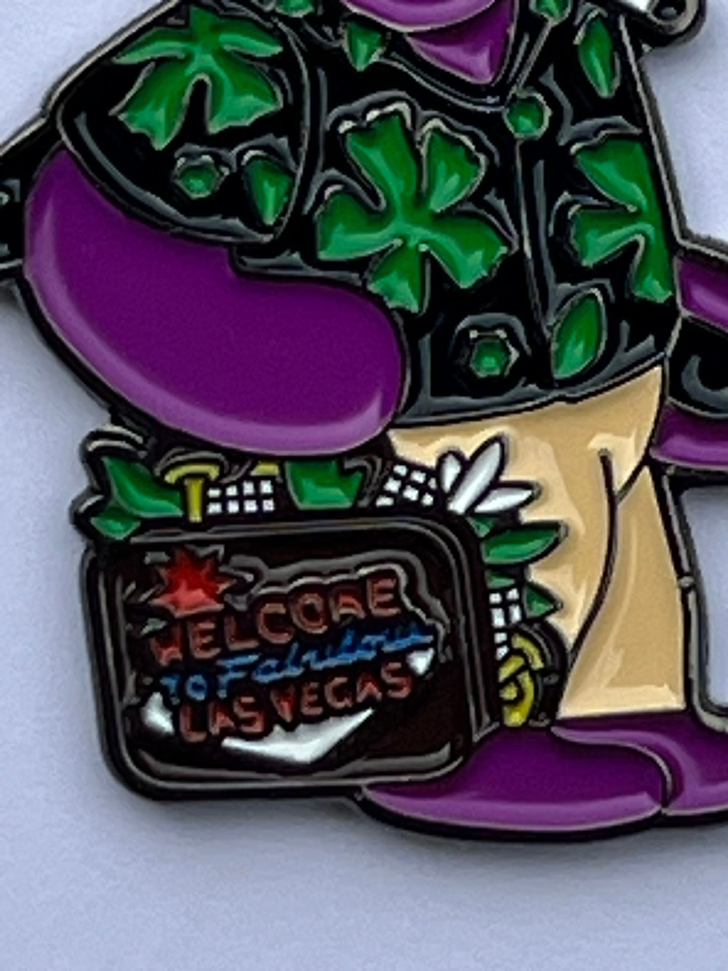 Purple Hunter Thompson Dancing Bear Pin