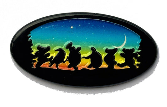 Moonlight Dancing Critters Pin