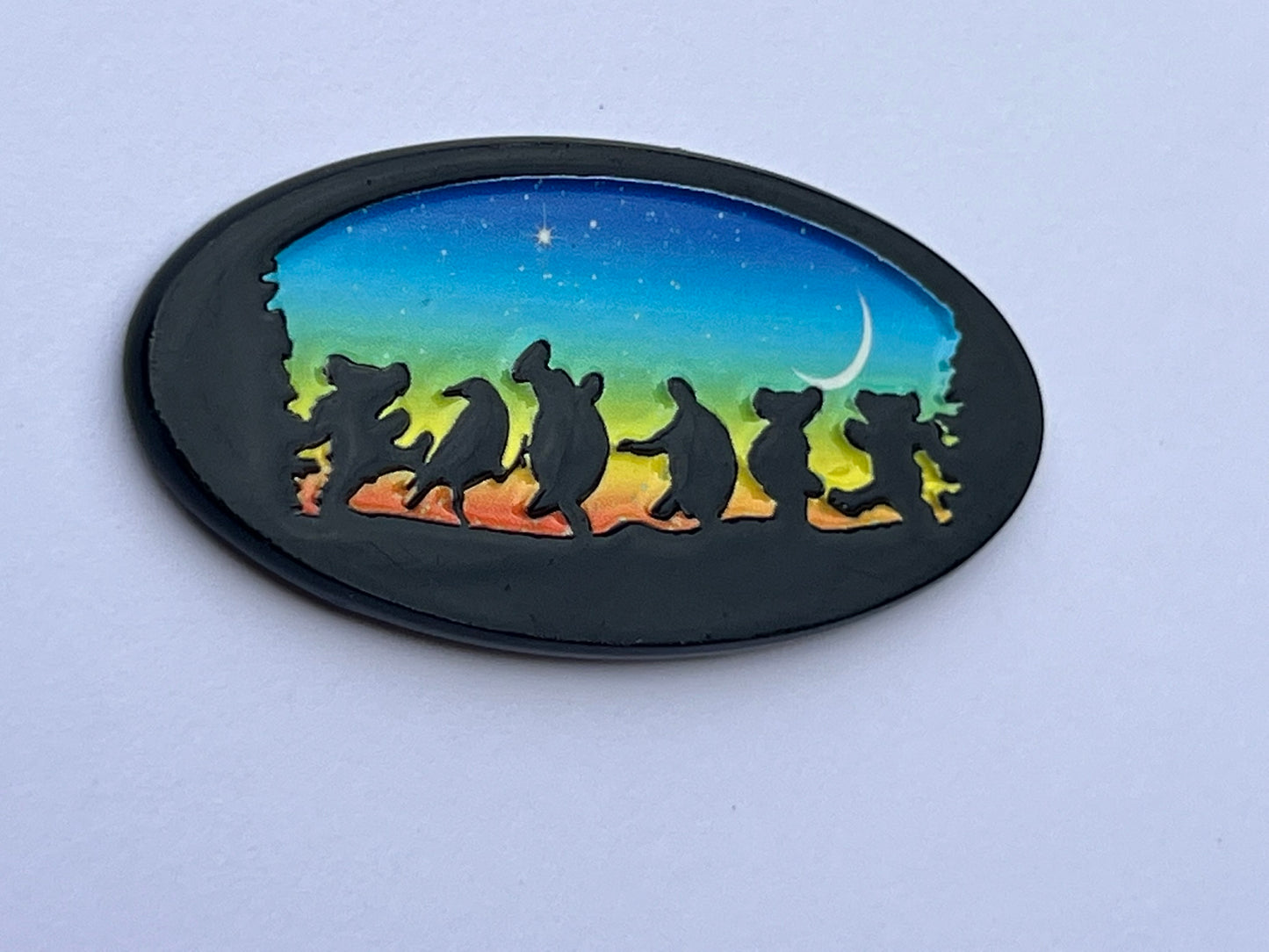 Moonlight Dancing Critters Pin