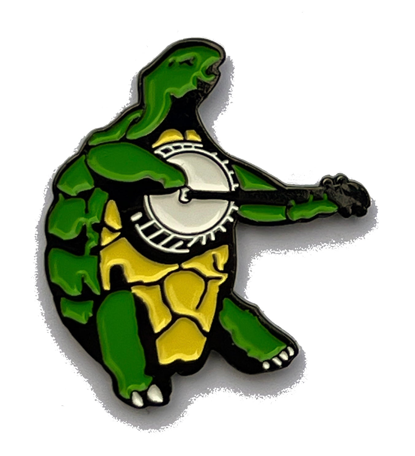 Terrapin Playing a Banjo Pin