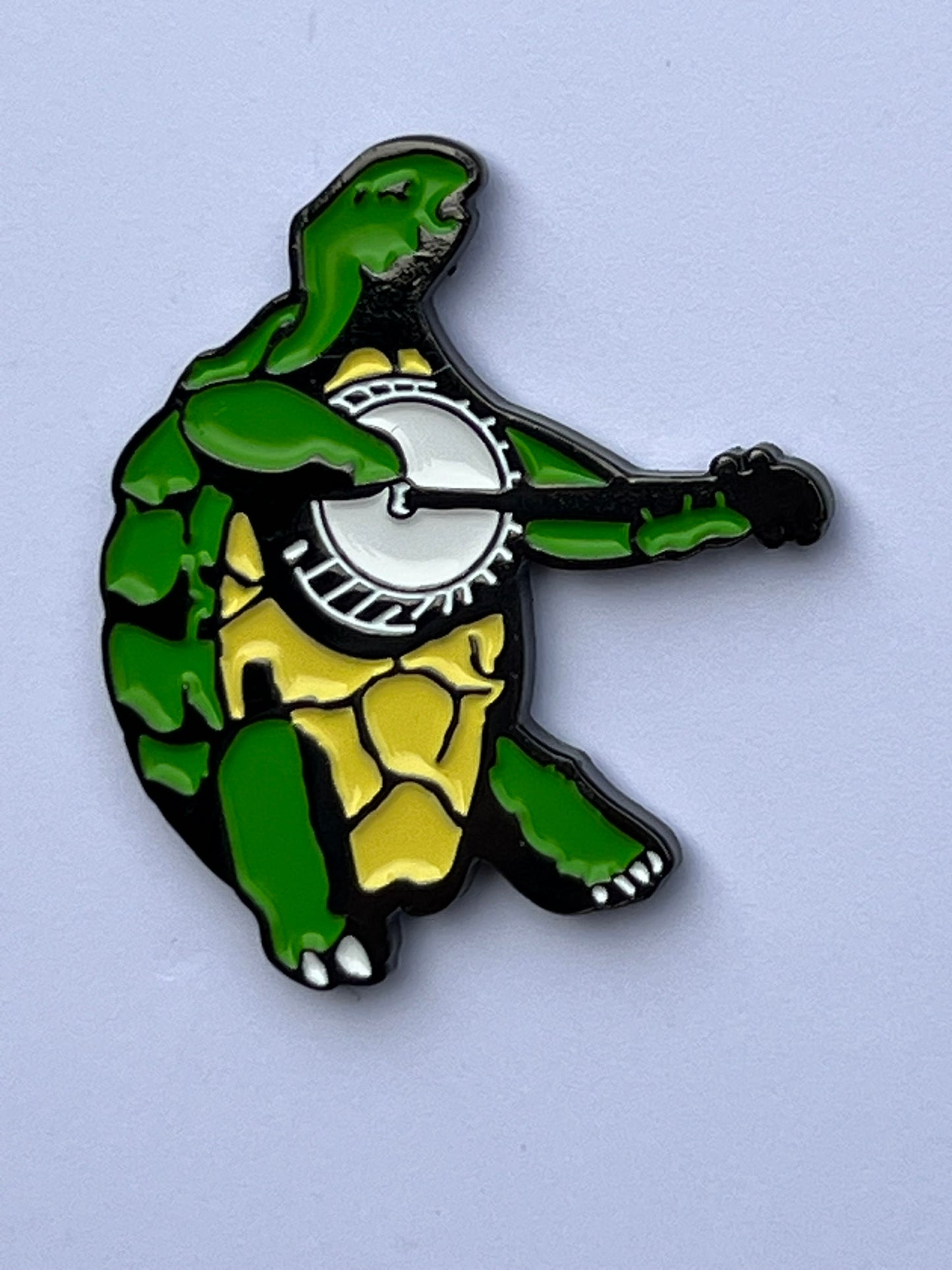 Terrapin Playing a Banjo Pin
