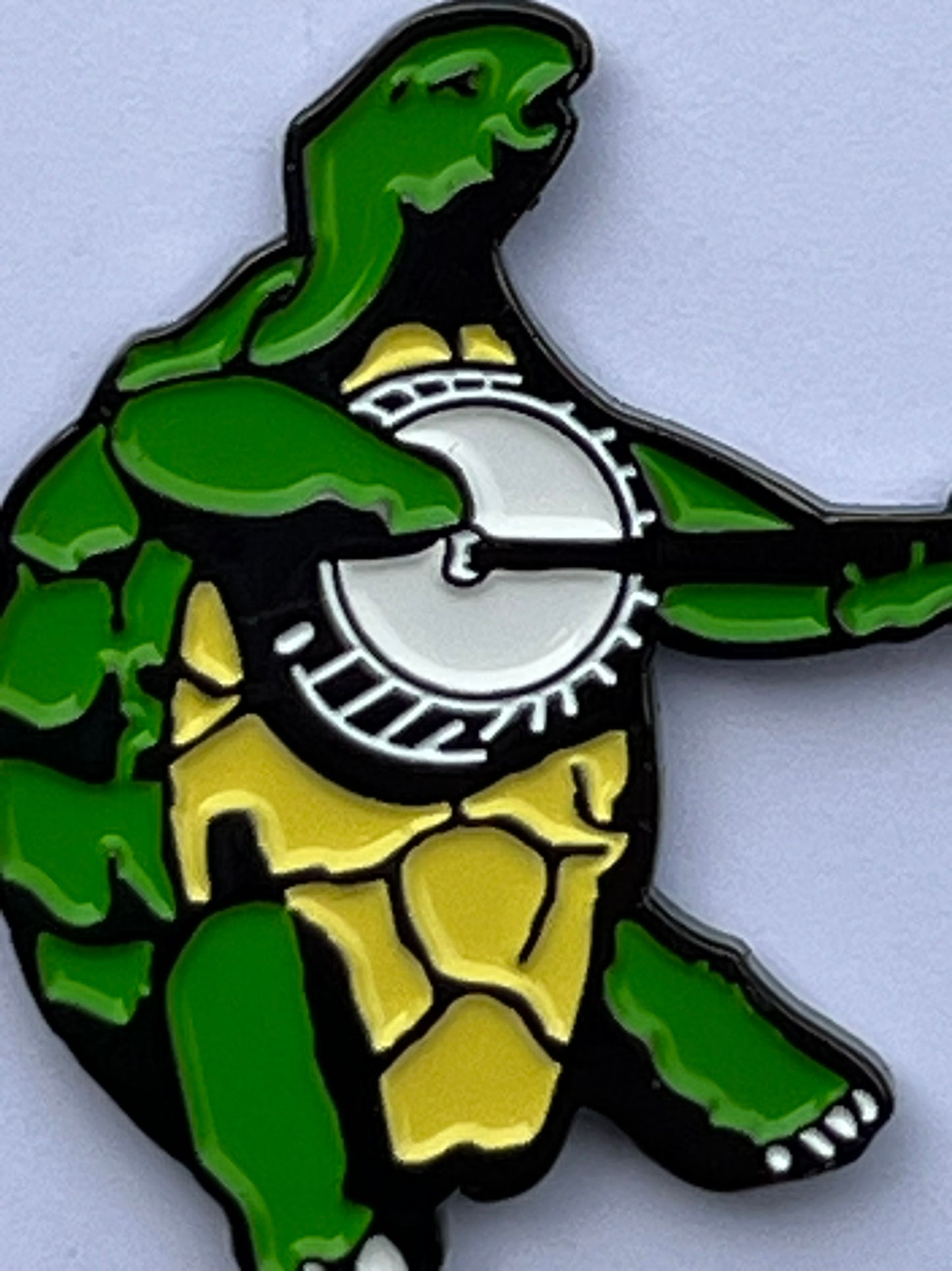 Terrapin Playing a Banjo Pin