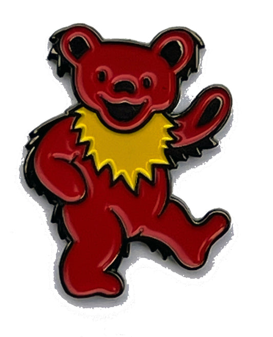 Red Dancing Bear Pin
