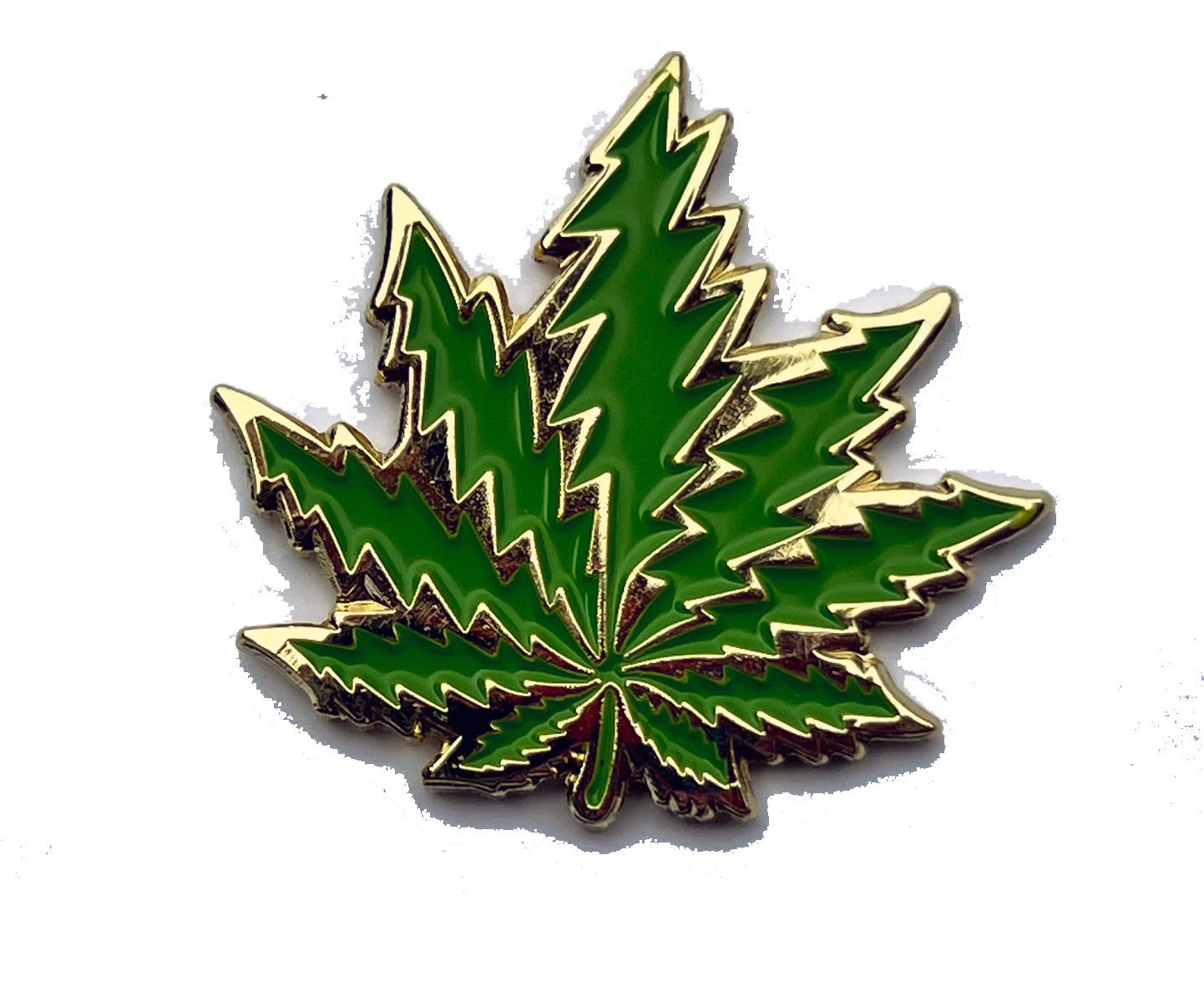 Gold Pot Leaf GD Bolt Leaves Pin