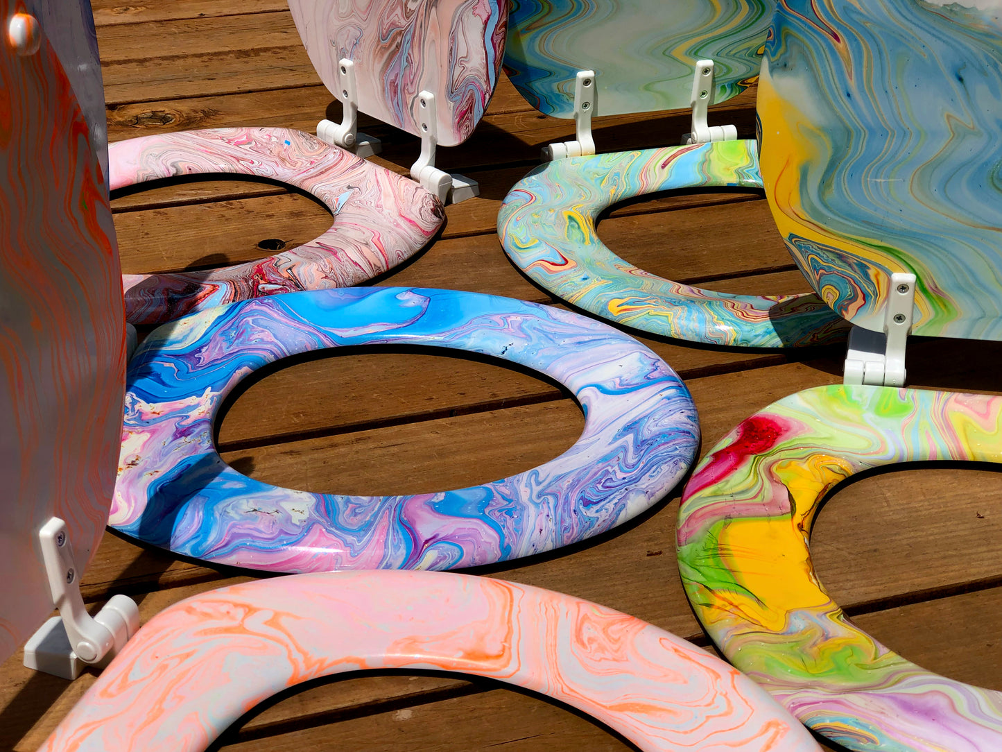 Tie Dye Toilet Seat - Standard Size