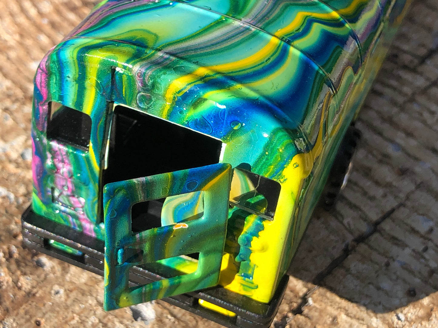 A Little Furthur - Larger Hand Painted Dye Cast Toy Bus