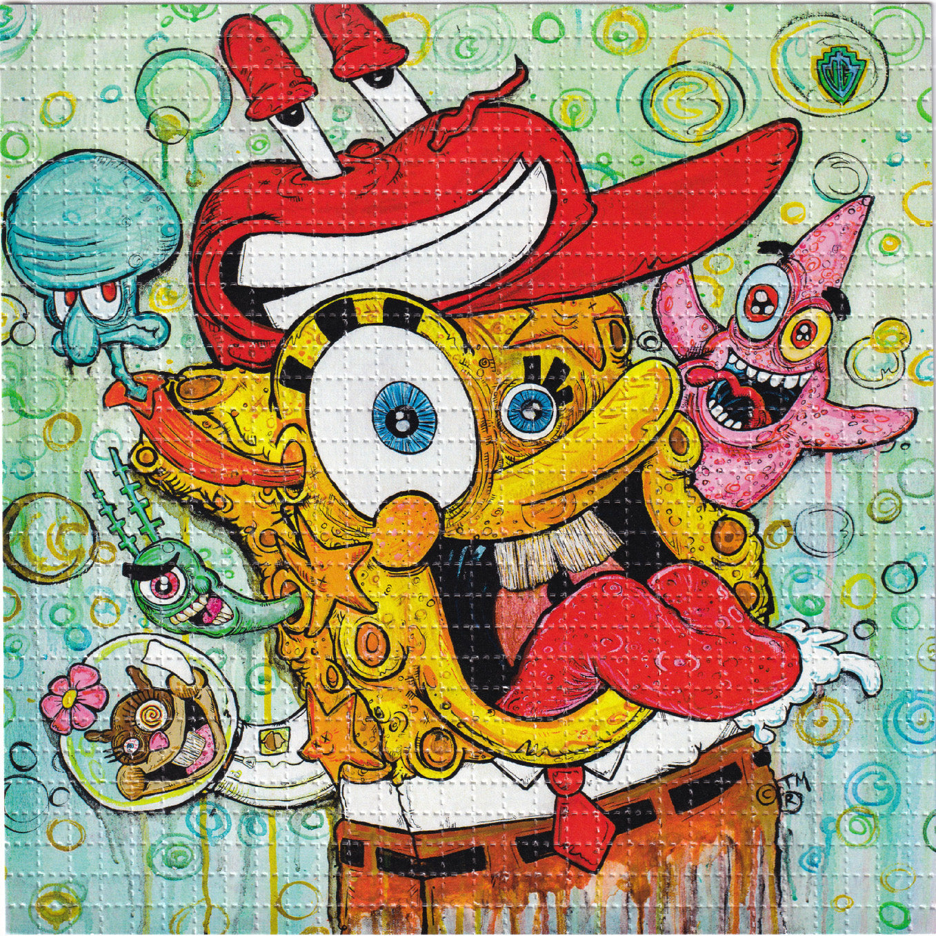 Spun Bob by Vincent Gordon SIGNED Limited Edition LSD blotter art print