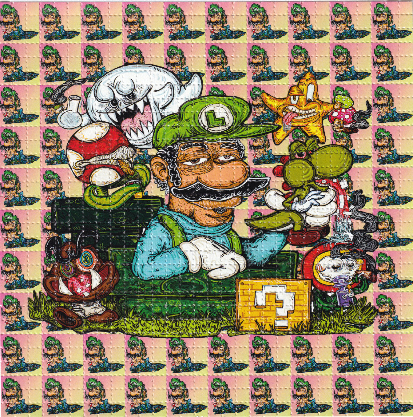 Luigi by Vincent Gordon SIGNED Limited Edition LSD blotter art print