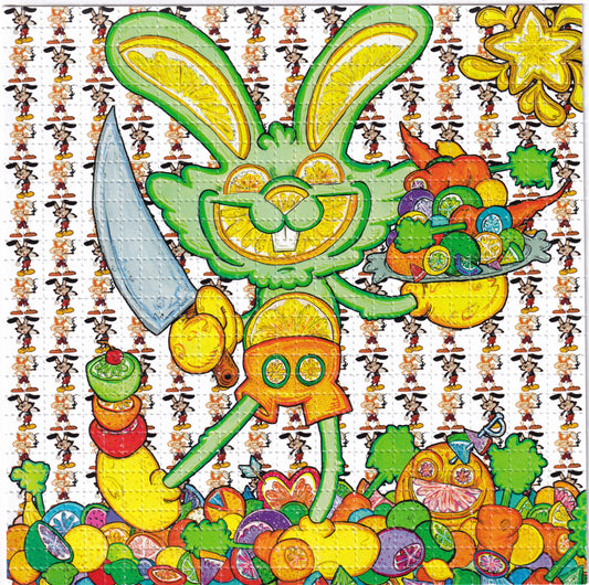 Citrus Bunny by Vincent Gordon SIGNED Limited Edition LSD blotter art print