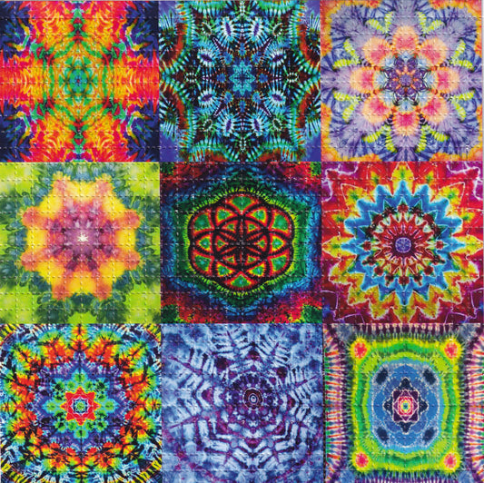 Mandalas Tie Dye X9 LSD blotter art print