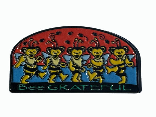 Grateful Dead Dancing Bee Bears Hat Lapel Pin