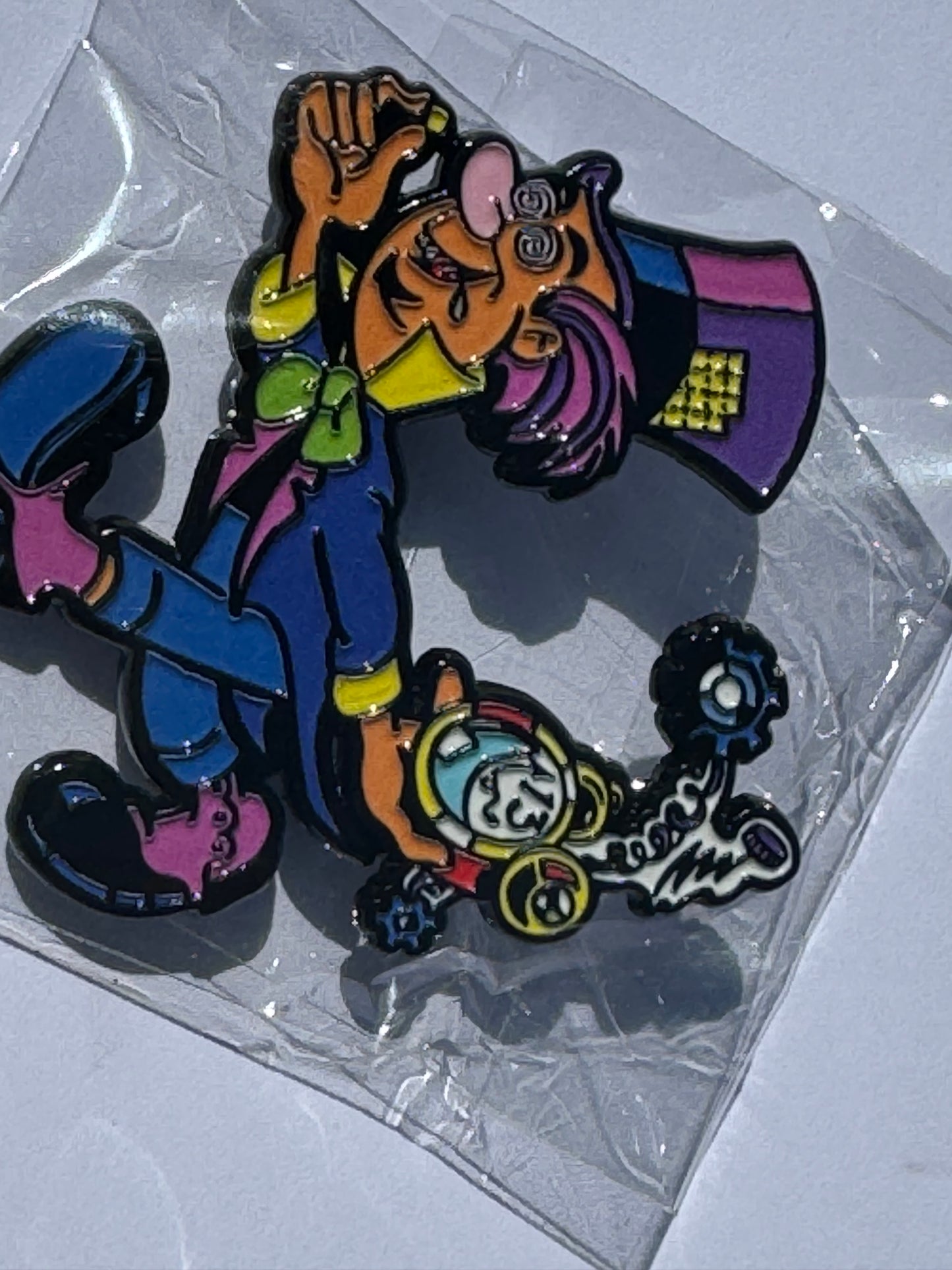 Mad Hatter Doses Tabs Hat Lapel Pin