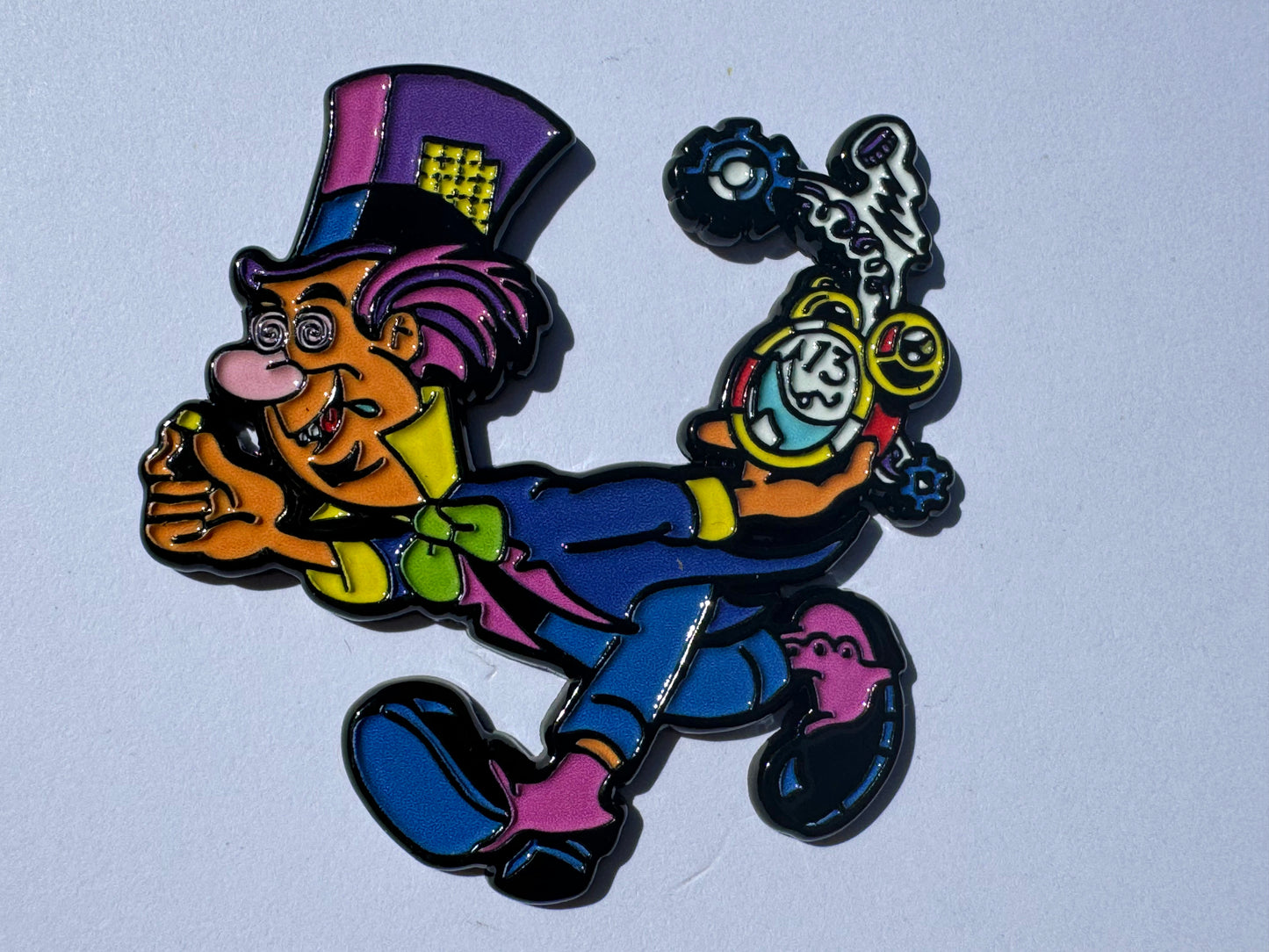 Mad Hatter Doses Tabs Hat Lapel Pin