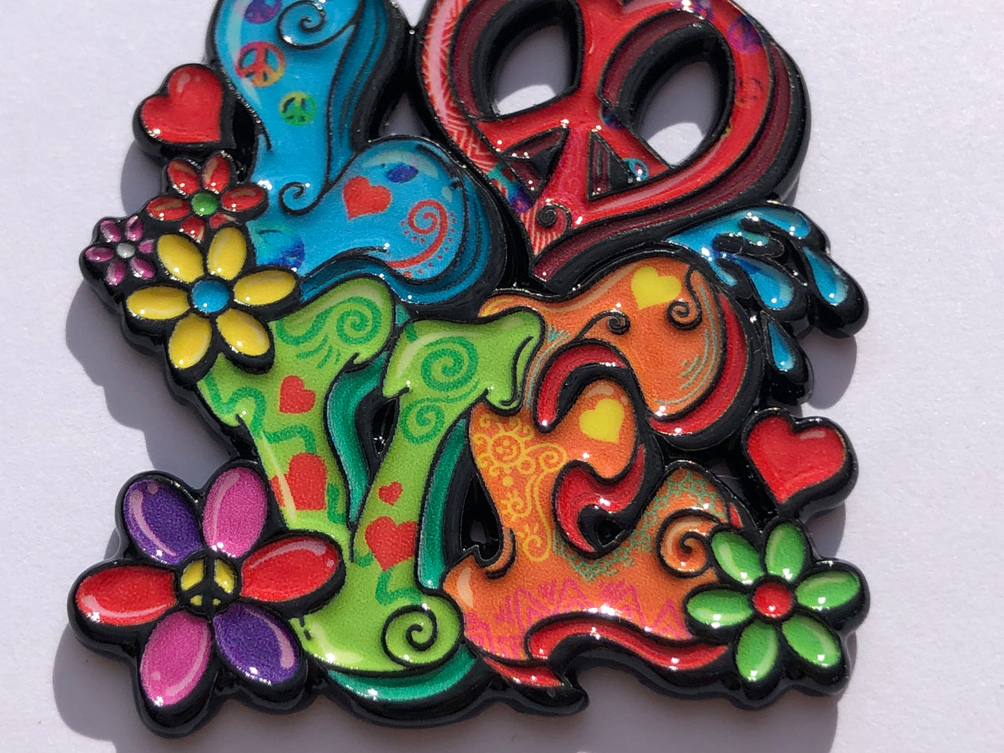 LOVE Flower Power Pin