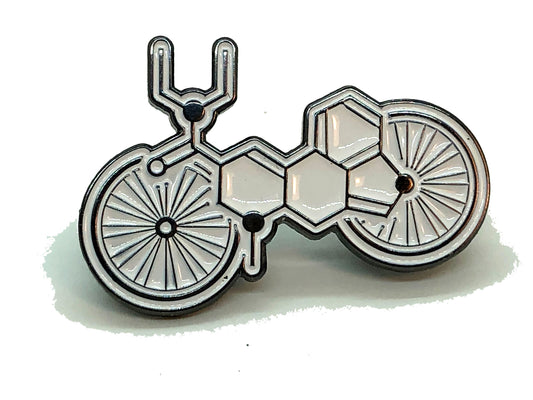 Albert Hofmann LSD Molecule Bike Pin