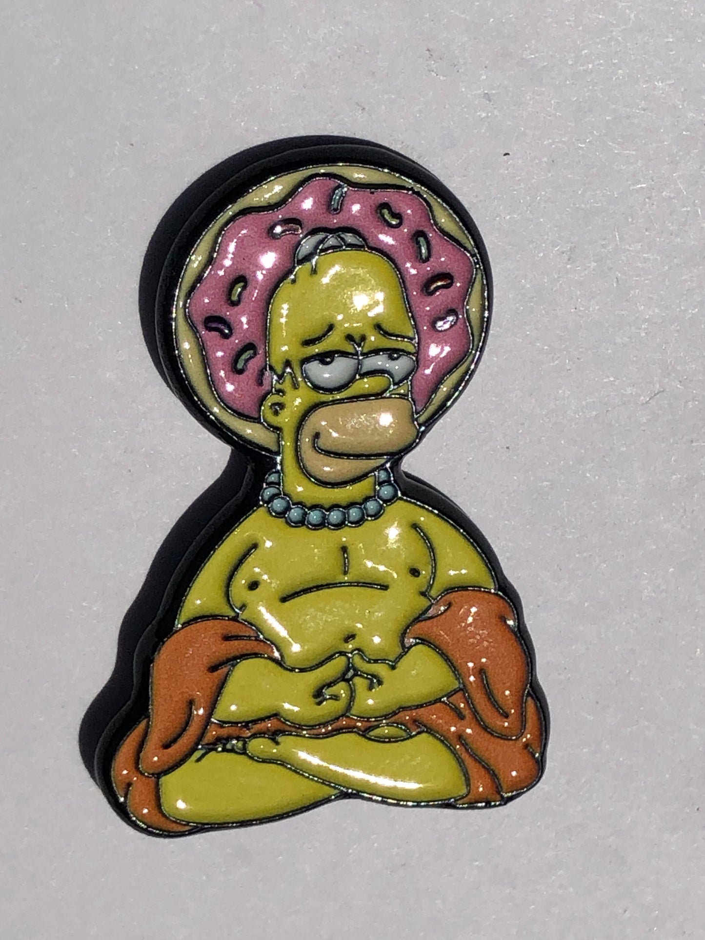 Zen Homer Donut Buddha Pin