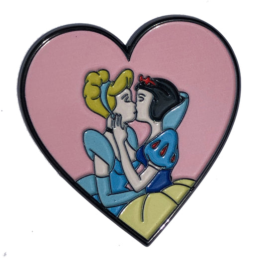 Cinderella and Snow Kiss Pin