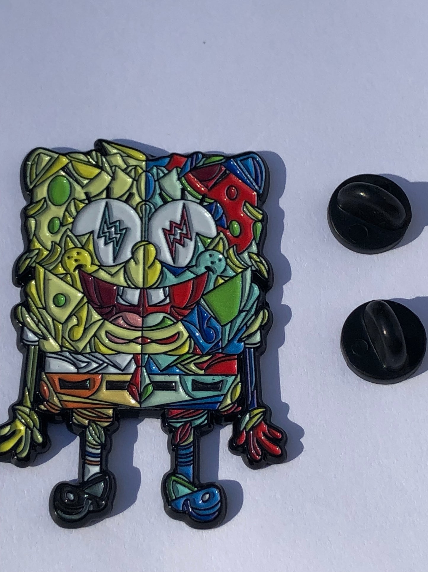 Psychedelic Sponge Kaleidoscope Pin