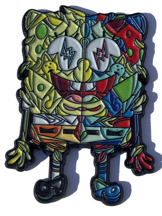 Psychedelic Sponge Kaleidoscope Pin