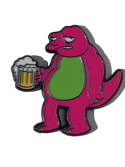 Barney with Beer Simpson Pin