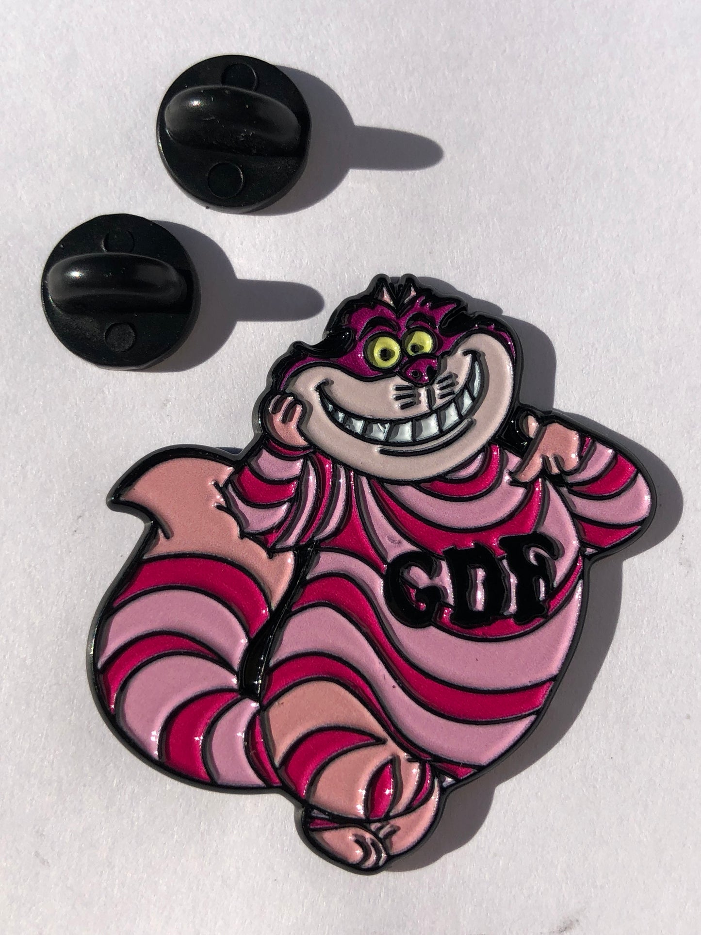 GDF Cheshire Cat Dead Family Pin