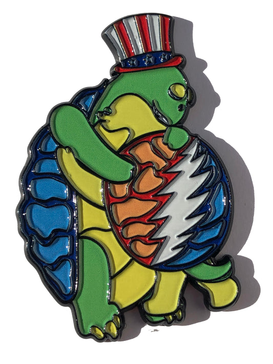 Grateful Terrapin Turtle Hugs Pin