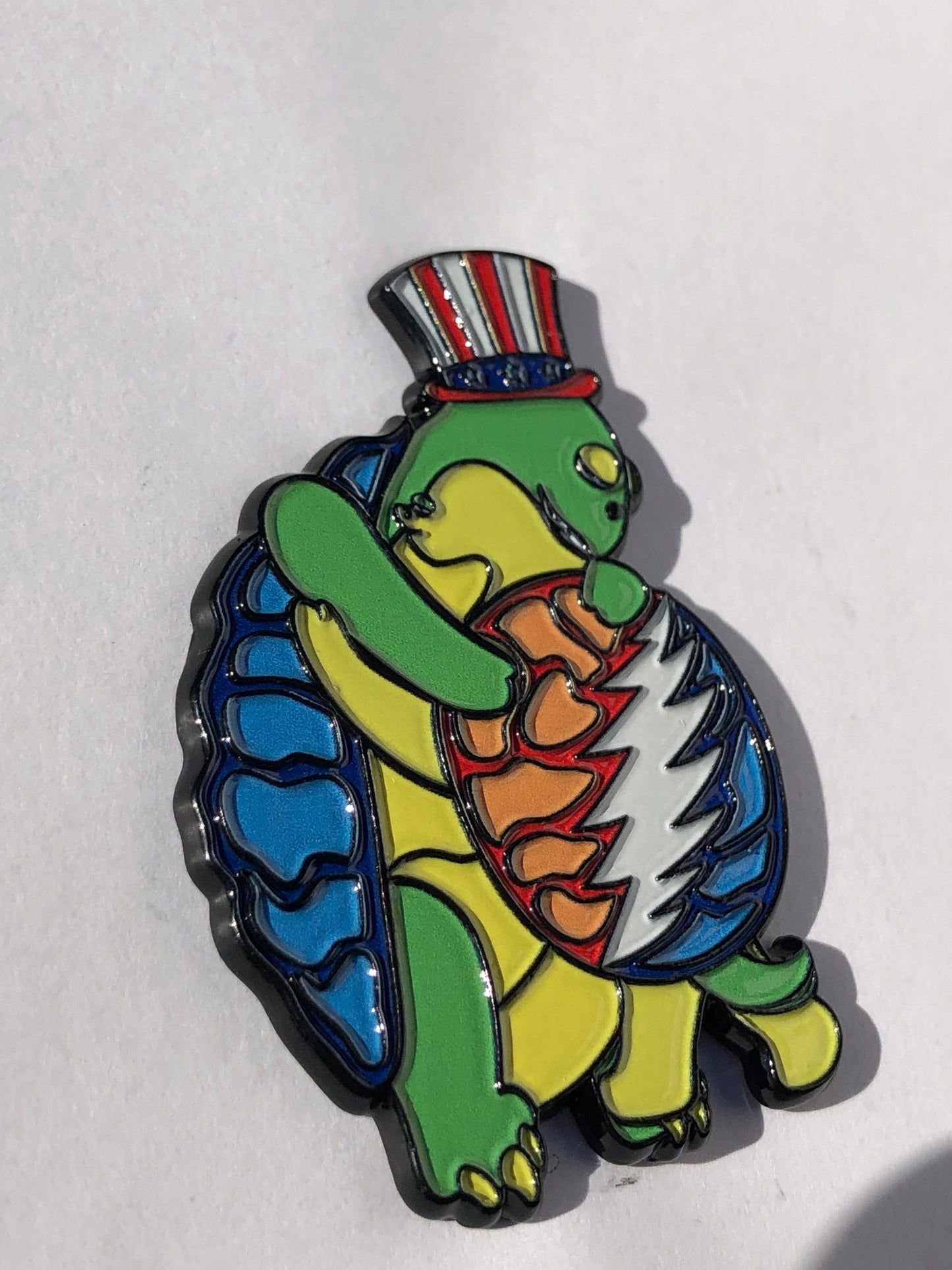 Grateful Terrapin Turtle Hugs Pin
