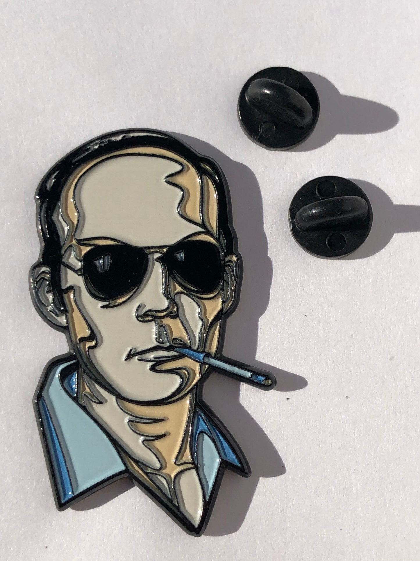 Hunter Thompson Bust Color Pin