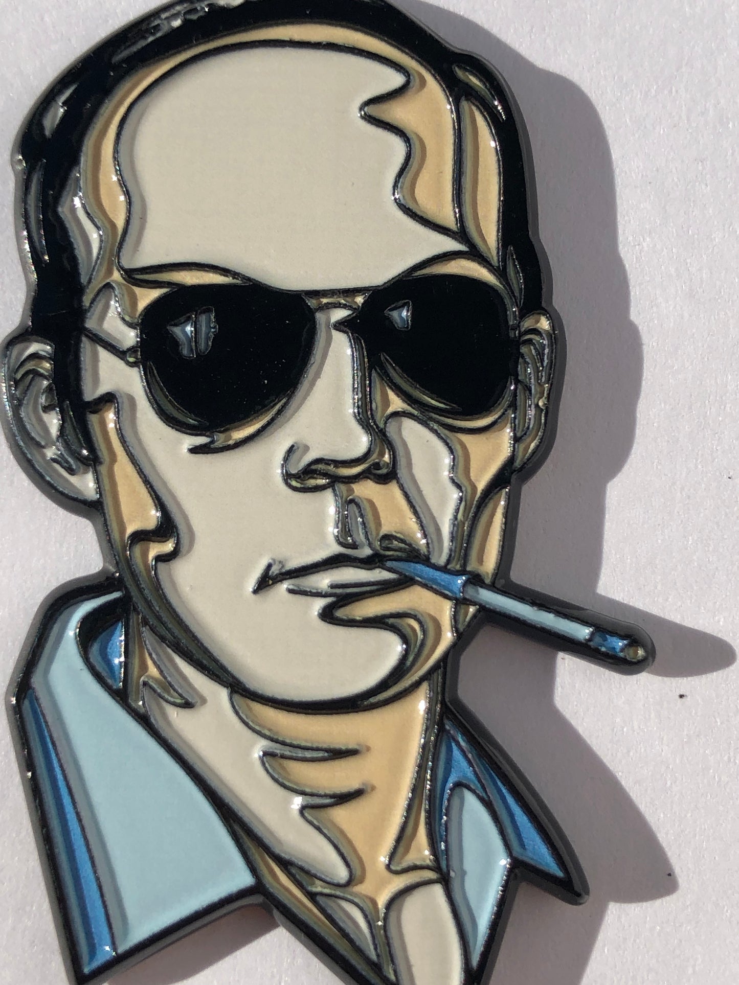 Hunter Thompson Bust Color Pin