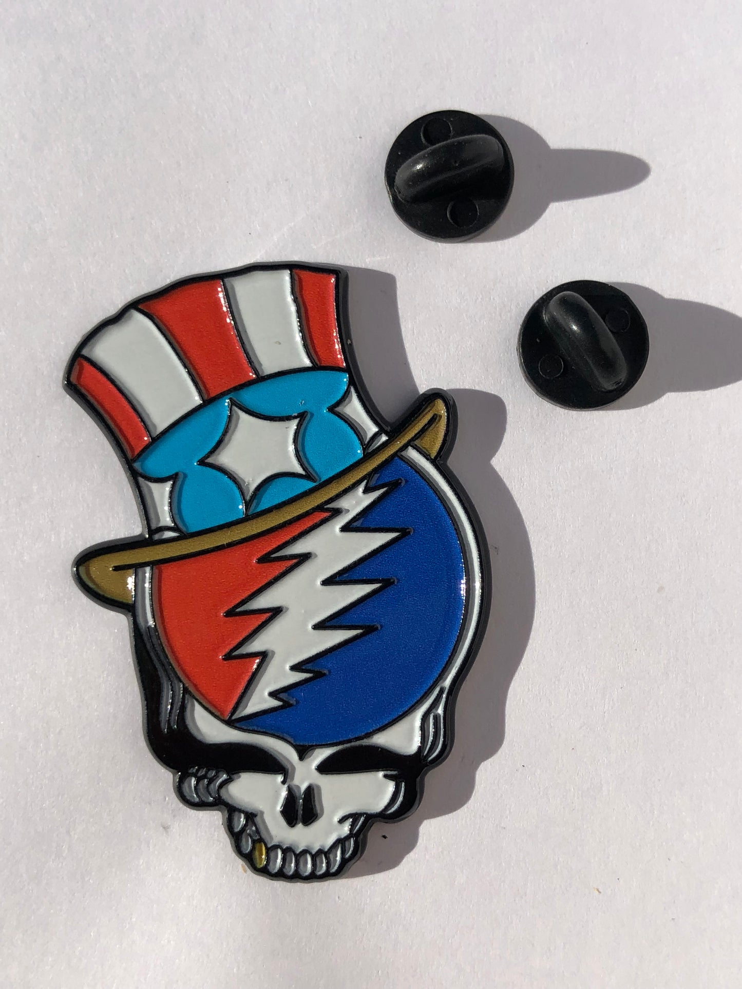 Grateful Sam Hat Stealie Pin