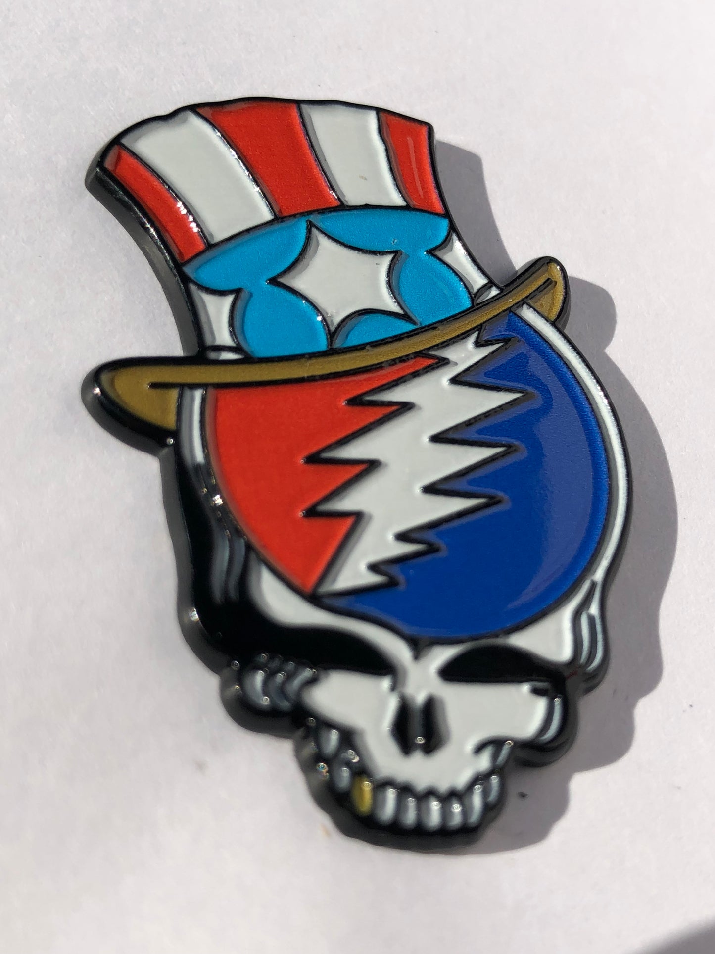 Grateful Sam Hat Stealie Pin